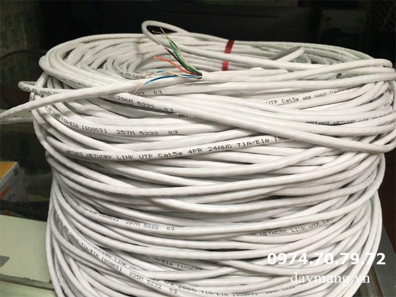 cáp mạng cat5e trắng 1
