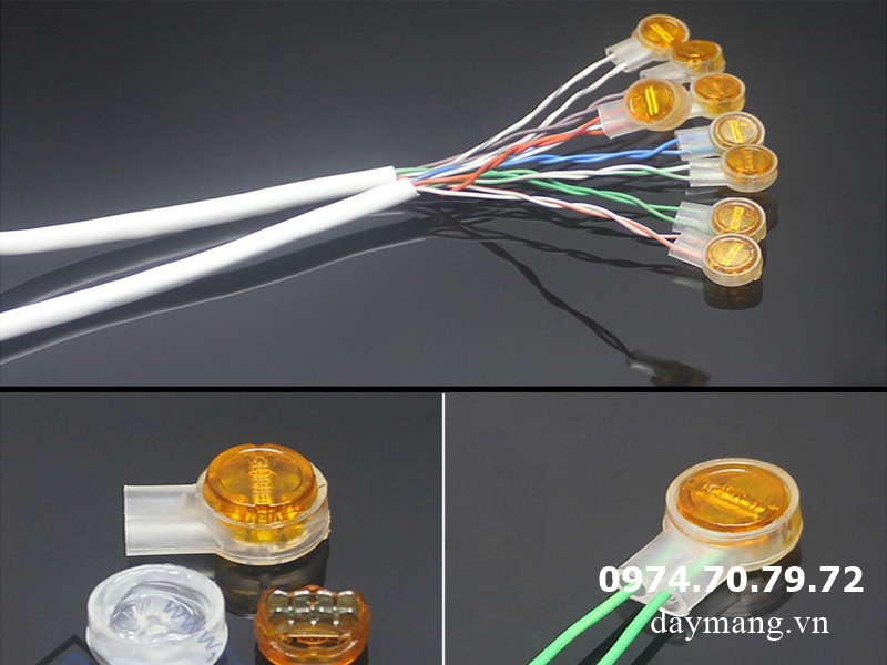 cách nối dây mạng bị đứt bằng rệp nối mạng