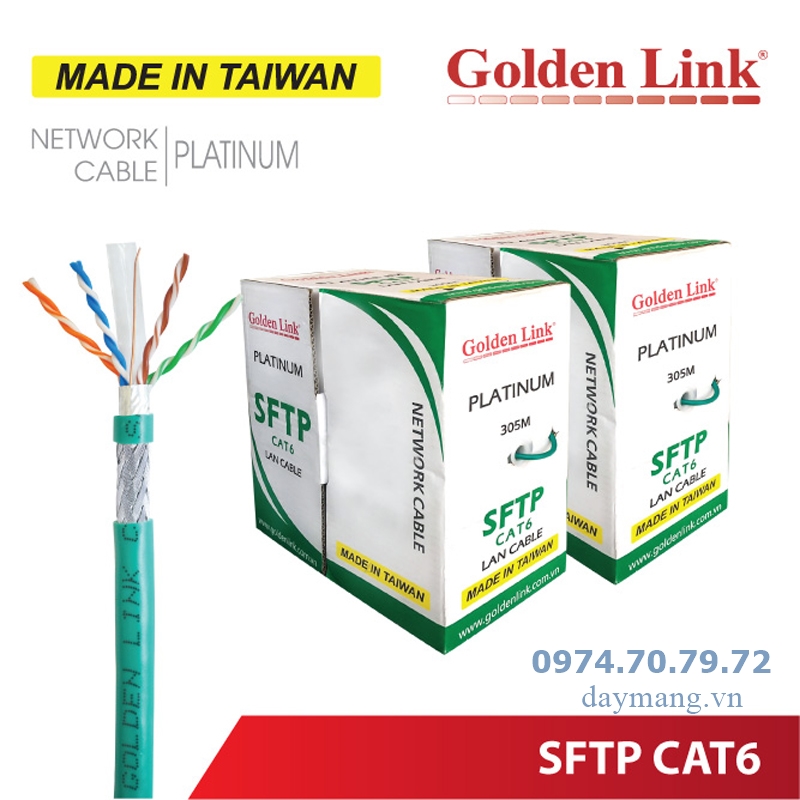 cáp mạng golden link cat6 sftp